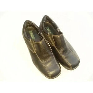 Bass Mens Loafers Shoes Black Slip On Bicycle Toe Leather 10.5 M